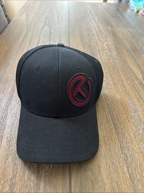 Scotty Cameron Black Trucker Hat with Red Patch Logo